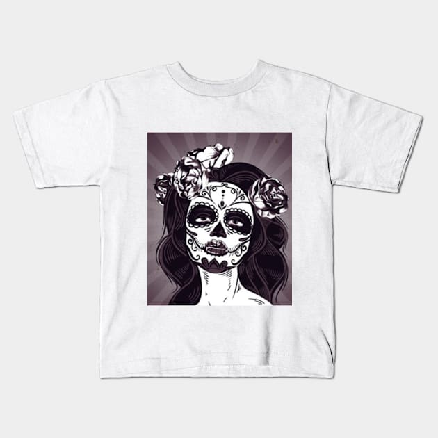 bones Kids T-Shirt by tatianegomes13